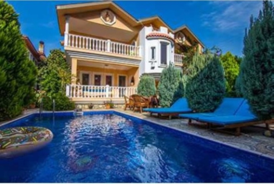 BLUE 7853 Mugla Dalyan Ortaca 11 Kişilik Kiralık Kalabalık Arkadaş Grubu &Geniş Aile Villası
